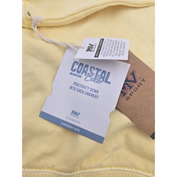 MV Sport Sunkissed Yellow Hoodie Adult Large Womans Has Imperfections See Photos - Picture 2 of 13